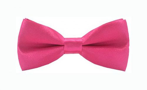 фото Детская галстук-бабочка атласная ярко-розовая от 2beMan.ru