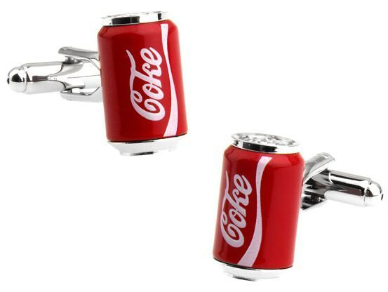 Запонки банка Кока-Кола, Материал: Ювелирная сталь 316L Покрытие - эмаль, Цвет: Красный, Размеры: 15 мм х 15 мм, вес: 13 гр., подарочная упаковка бесплатно.