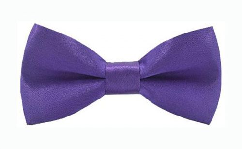 фото Детская галстук-бабочка атласная фиолетовая от 2beMan.ru