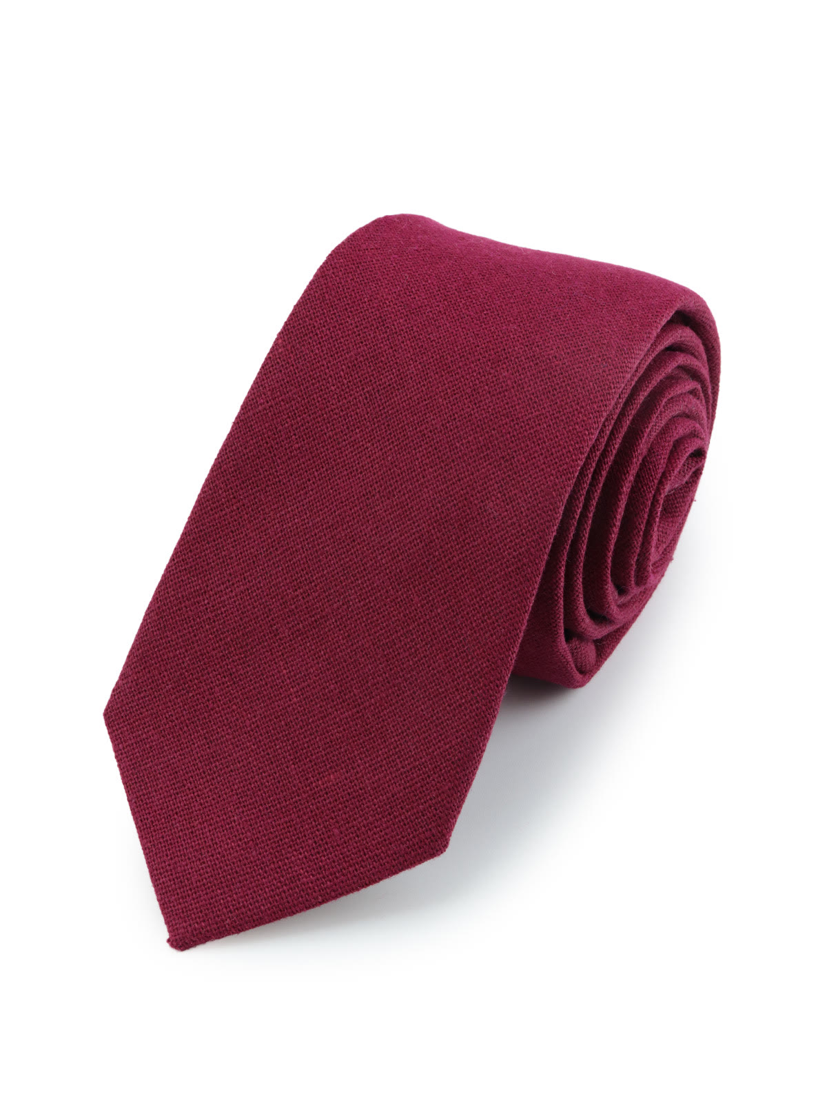 Галстук матовый однотонный бордовый описание: Фасон - Узкий галстук, Материал - Хлопок, Цвет - Бордовый, Размер - 6 см х 140 см, Страна производства - Россия.