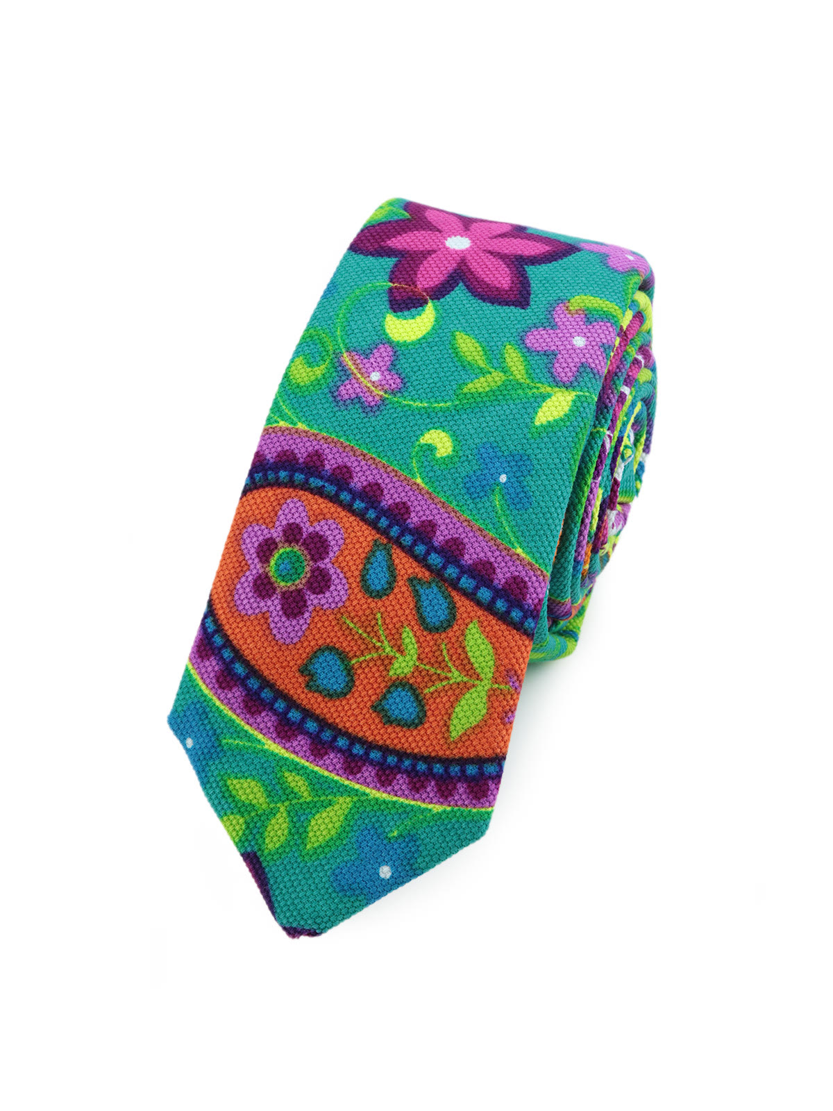 Галстук зеленый с цветами всего за 1 300 руб руб. Галстук зеленый с цветами описание: Фасон - Узкий галстук, Материал - Хлопок, Цвет - Зеленый, Размер - 5 см х 145 см, Страна производства - Россия.