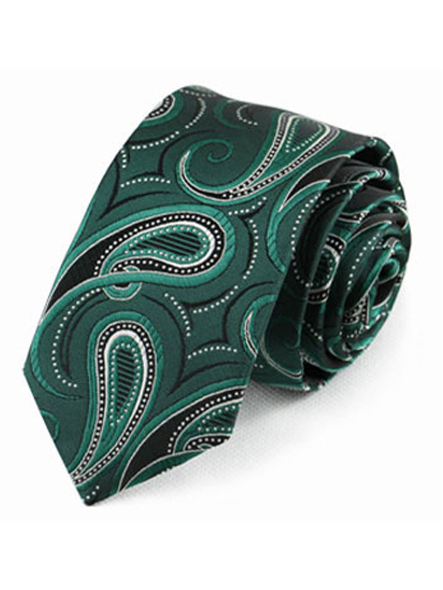 Галстук узкий изумрудный пейсли всего за 1 300 руб руб. Галстук узкий изумрудный пейсли описание: Фасон - Узкий галстук, Материал - Полиэстер, Цвет - Изумрудный, Размер - 6 см х 150 см, Страна производства - Россия.