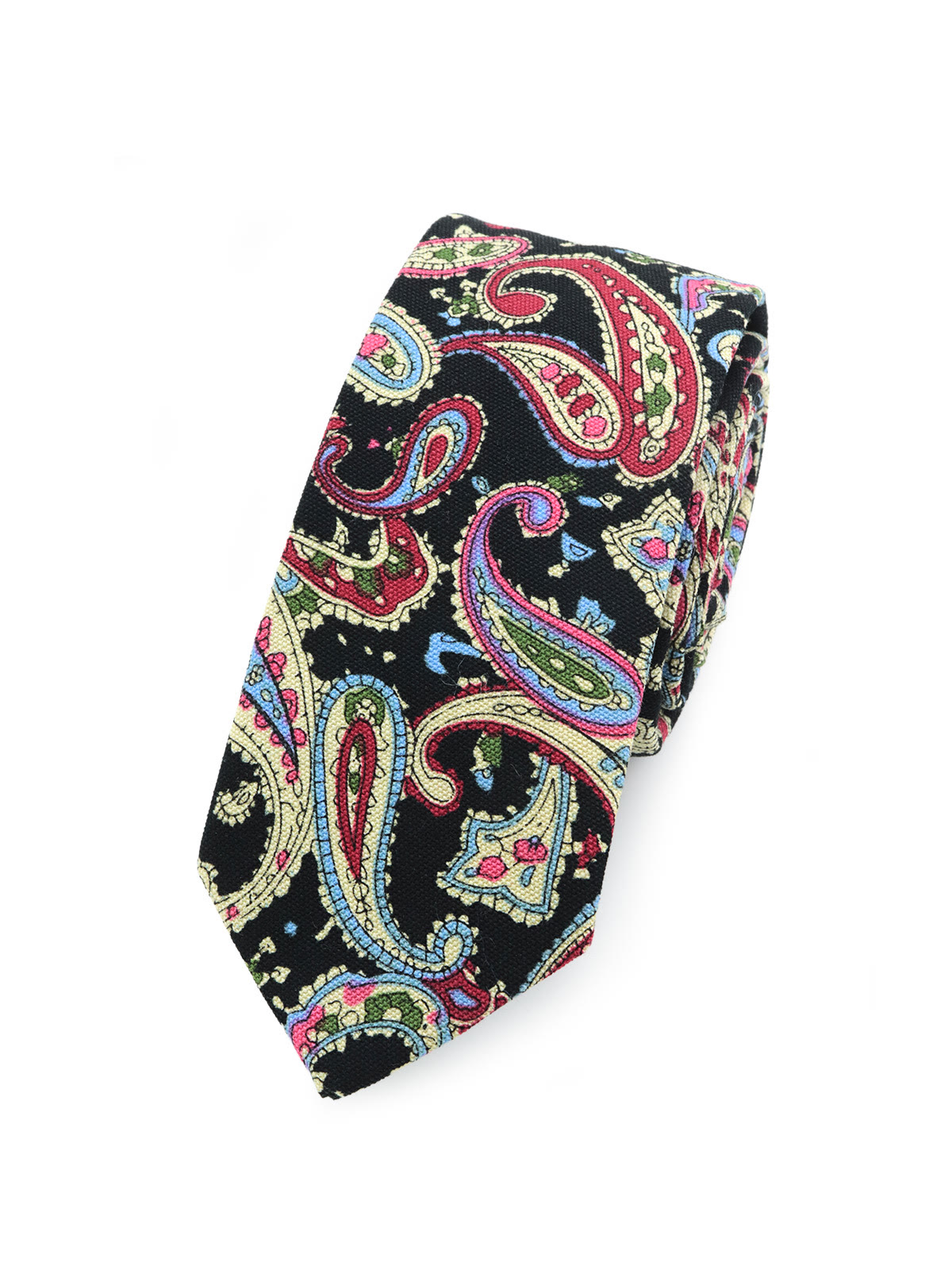 Галстук черный пейсли всего за 1 300 руб руб. Галстук черный пейсли описание: Фасон - Узкий галстук, Материал - Хлопок, Цвет - Черный, Размер - 5 см х 145 см, Страна производства - Россия.