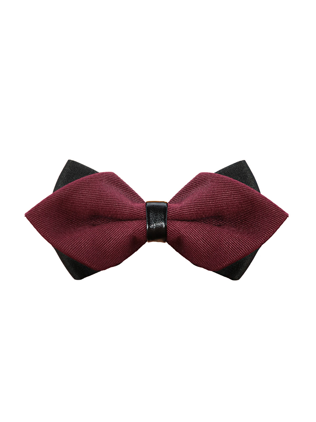 реальное фото Галстук-бабочка подиум бордовая фото Галстук-бабочка подиум бордовая от 2beMan.ru