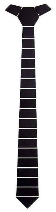 Галстук HEX классический черный описание: Фасон - HEX, Материал - Пластик, Цвет - Черный, Размер - 5,7 см. х 52 см., Страна производства - США.