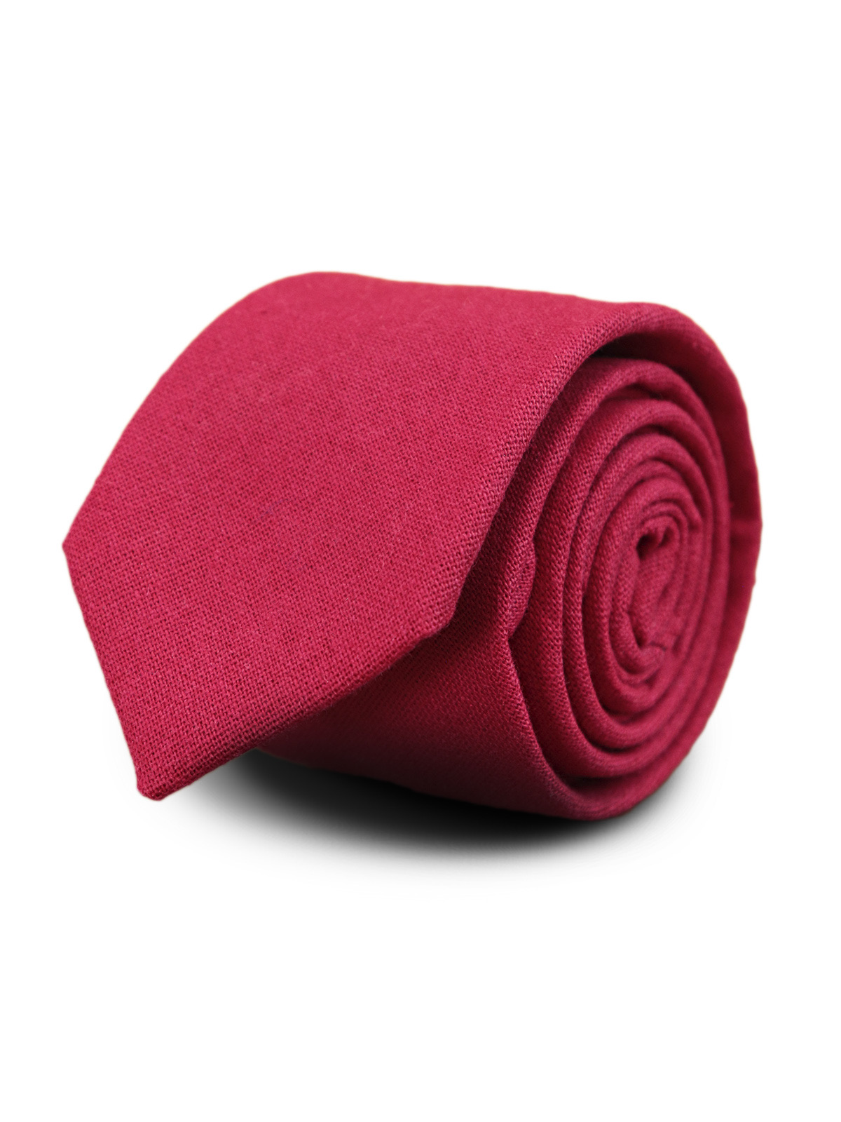 Галстук матовый однотонный красный описание: Фасон - Узкий галстук, Материал - Хлопок, Цвет - Красный, Размер - 5,5 см х 144 см, Страна производства - Турция.