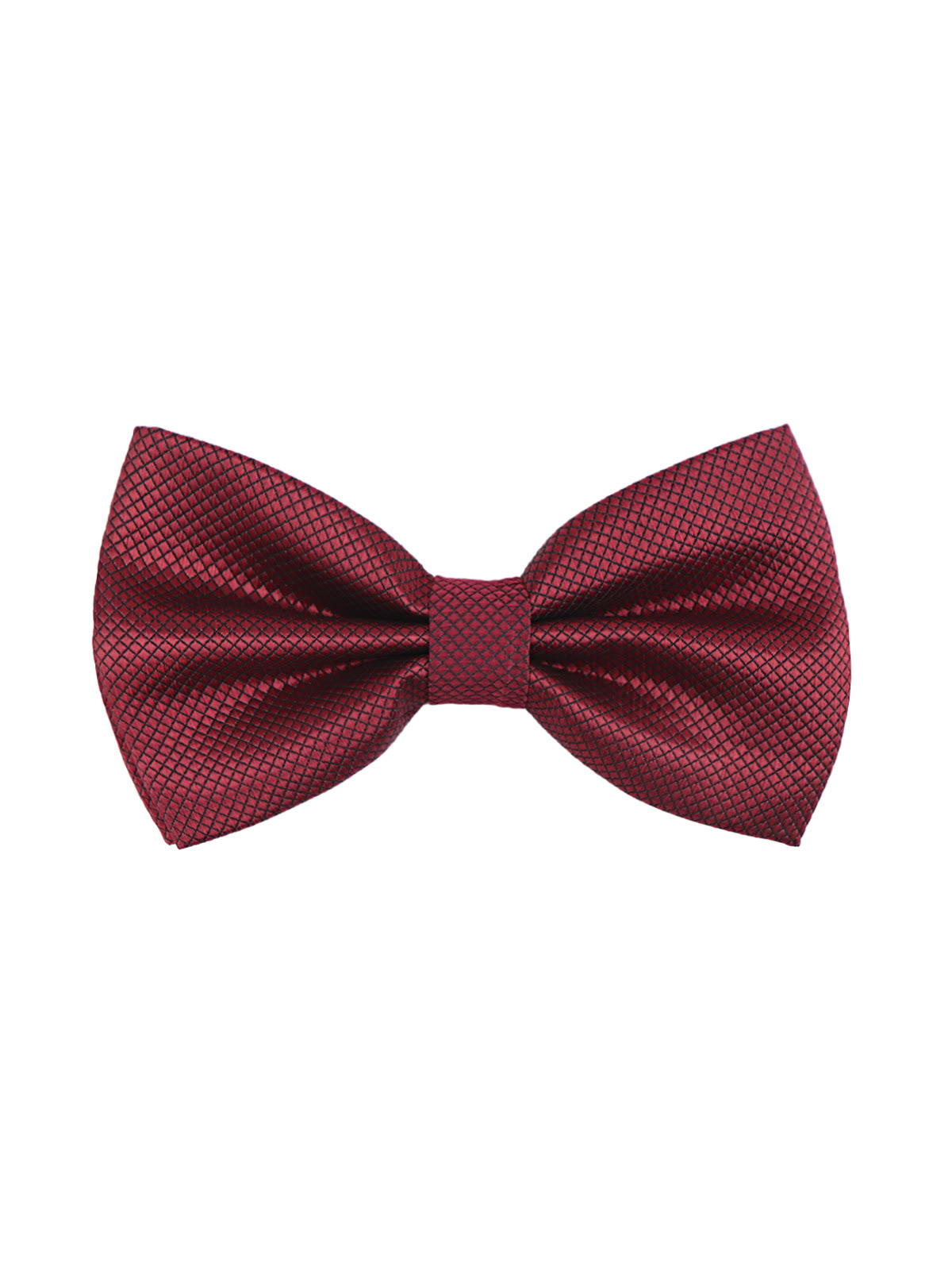 реальное фото Галстук-бабочка марсаловая с ромбовидной текстурой  фото Галстук-бабочка марсаловая с ромбовидной текстурой от 2beMan.ru