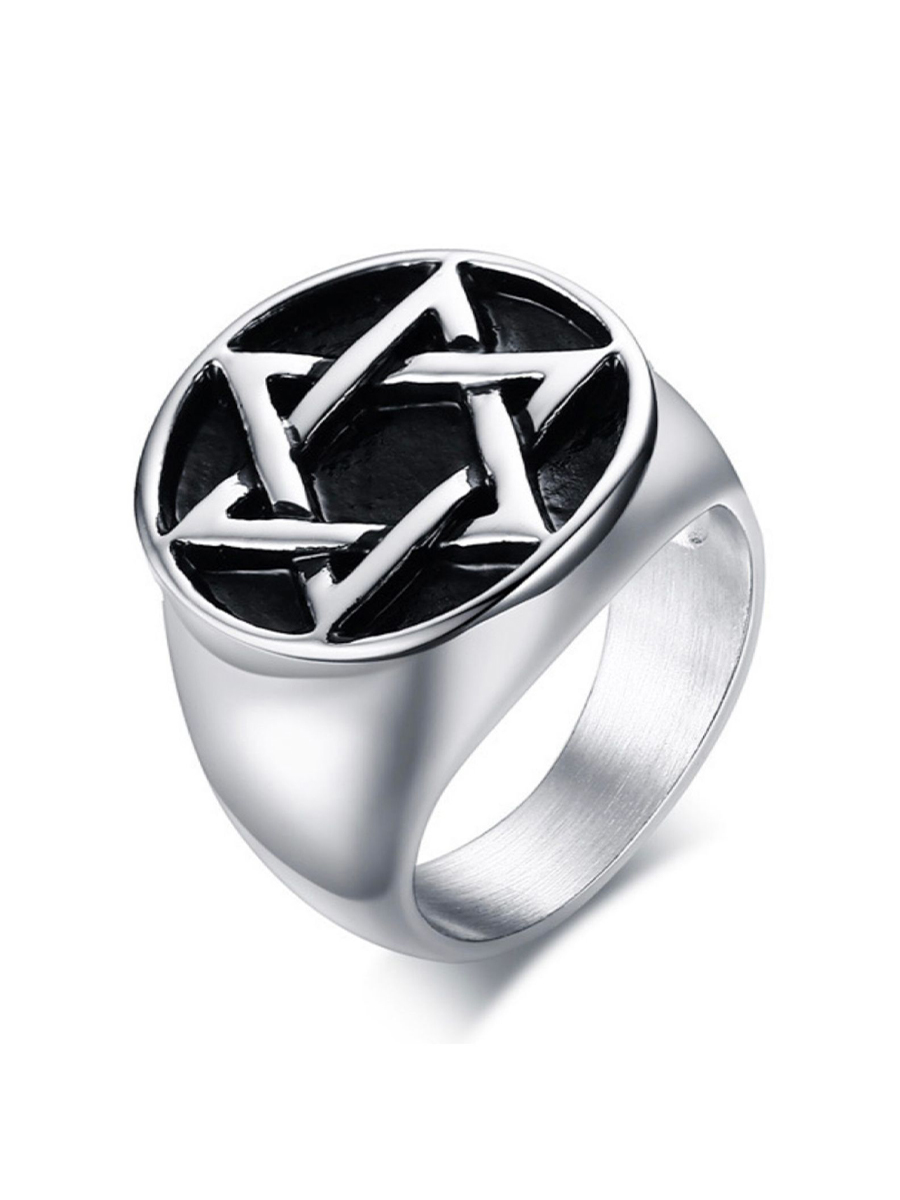 MK75 Перстень с пентограммой только в 2beMan.ru