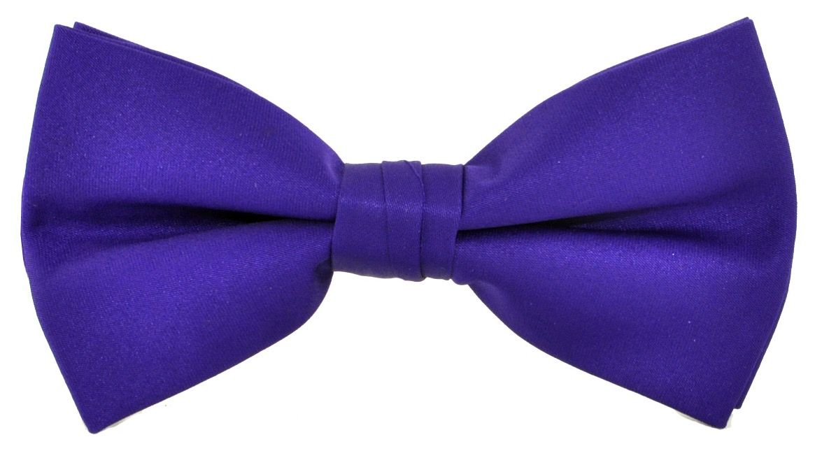 фото Фиолетовая галстук бабочка классическая однотонная от 2beMan.ru