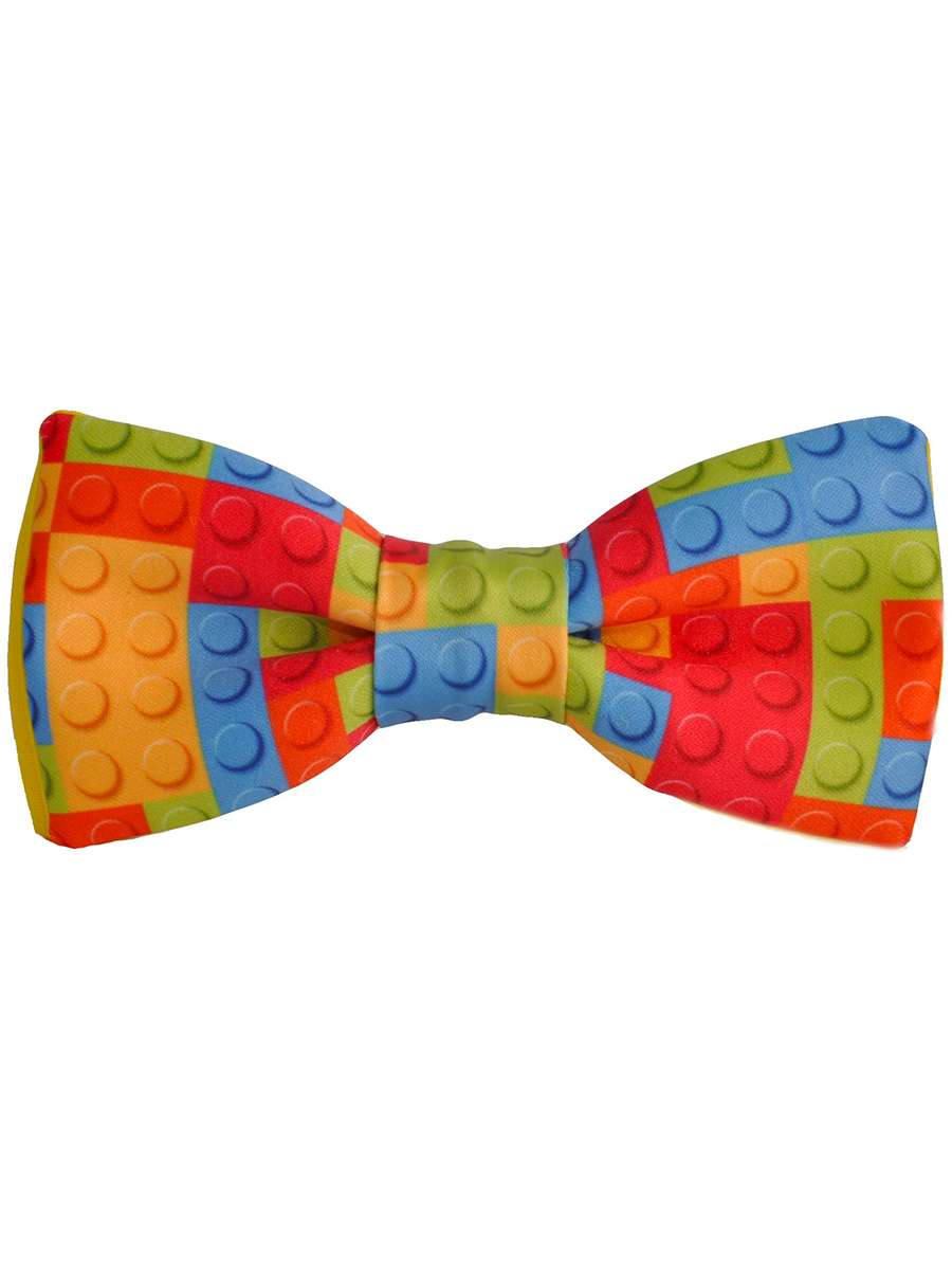 Галстук бабочка мужская Лего (Lego) описание: Фасон - Классическая, Материал - Хлопок, Цвет - Желтый с элементами, Размер - 11 х 5, Страна производства - Россия.