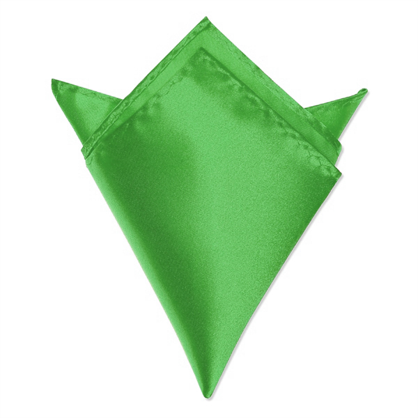 Нагрудный платок атласный ярко-зеленый описание: Материал - Полиэстер, Размеры - 20,5 см х 20,5 см, Страна производства - Турция;