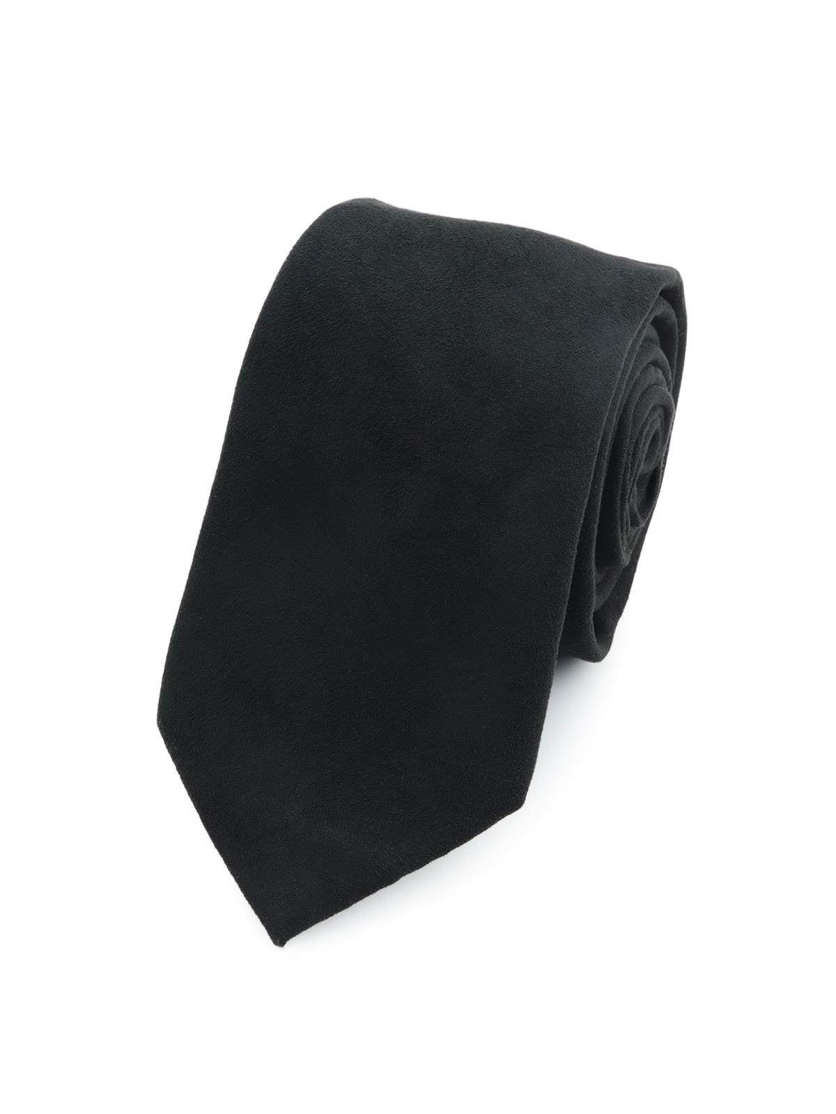 Галстук замшевый черный описание: Фасон - Узкий галстук, Материал - Замша, Цвет - Черный, Размер - 6 см х 150 см, Страна производства - Россия.