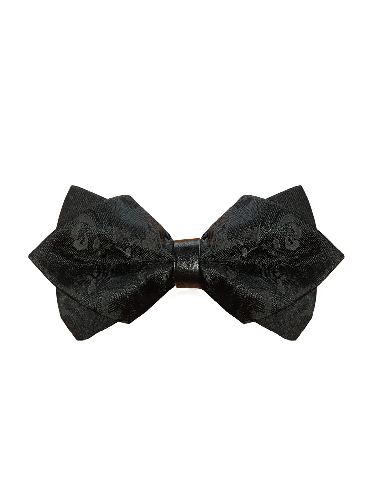 реальное фото Галстук-бабочка подиум черная с цветочным узором фото Галстук-бабочка подиум черная с цветочным узором от 2beMan.ru