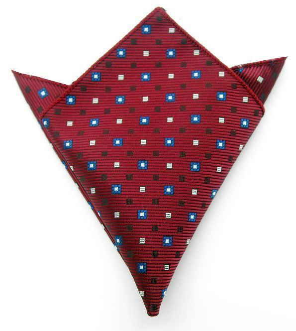 Нагрудный платок бордовый в ромбики описание: Материал - Микрофибра, Размеры - 22 см х 22 см, Страна производства - Турция;