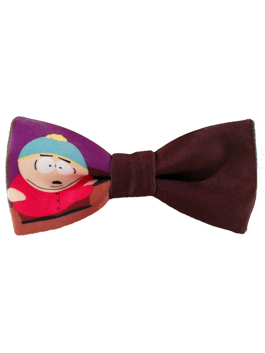 Галстук-бабочка Картман (South Park) описание: Фасон - Классическая одна в другой, Материал - Хлопок, Цвет - Бордовый, Размер - 11 см х 5 см, Страна производства - Россия.