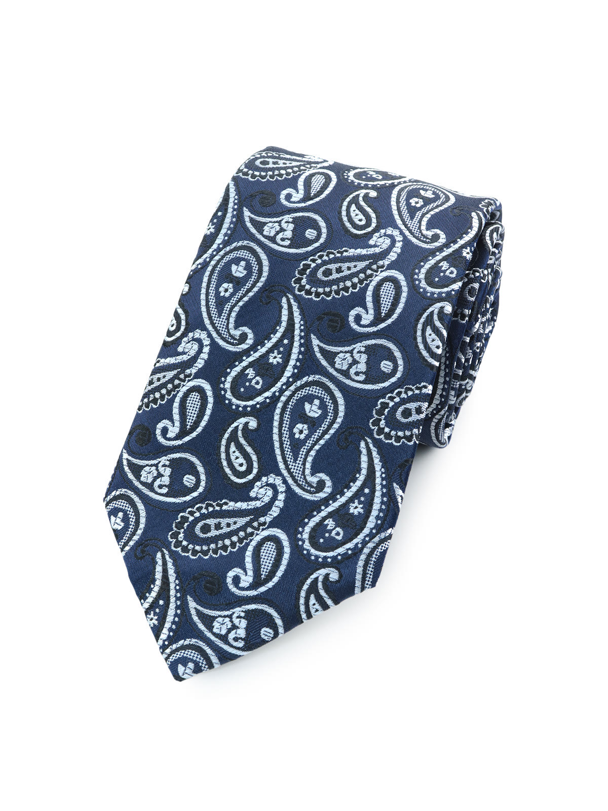 Галстук пейсли глубокий синий описание: Фасон - Узкий галстук, Материал - Полиэстер, Цвет - глубокий синий, Размер - 7 см х 155 см, Страна производства - Россия.
