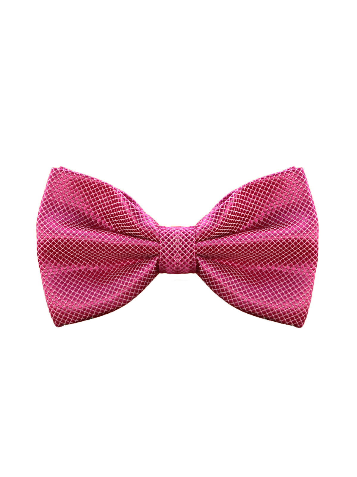 Галстуĸ бабочĸа ярко-розовая с ромбовидной текстурой описание: Фасон - , Материал - Полиэстер, Цвет - Ярко-розовый, Размер - 12 см x 6 см, Страна производства - Россия.