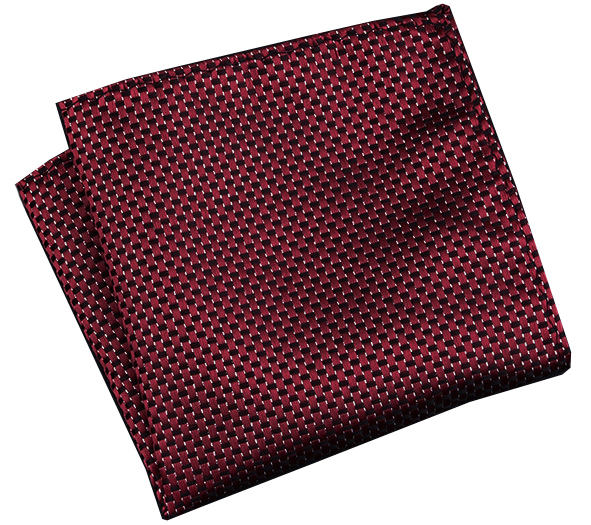 Нагрудный платок бордовый в маленьки квадратик описание: Материал - Вискоза, Размеры - 22 см. х 21 см., Страна производства - Китай;