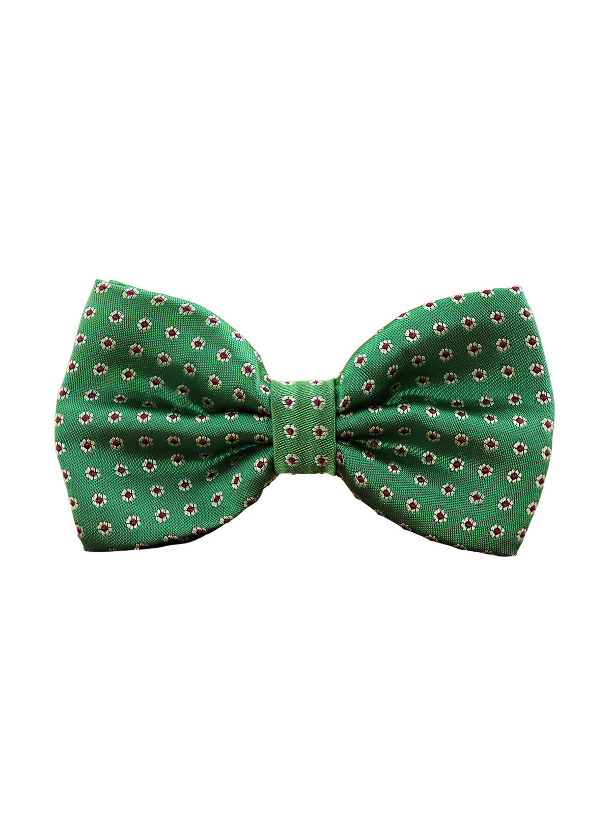 реальное фото Галстук-бабочка травяной зеленый в цветочек фото Галстук-бабочка травяной зеленый в цветочек от 2beMan.ru