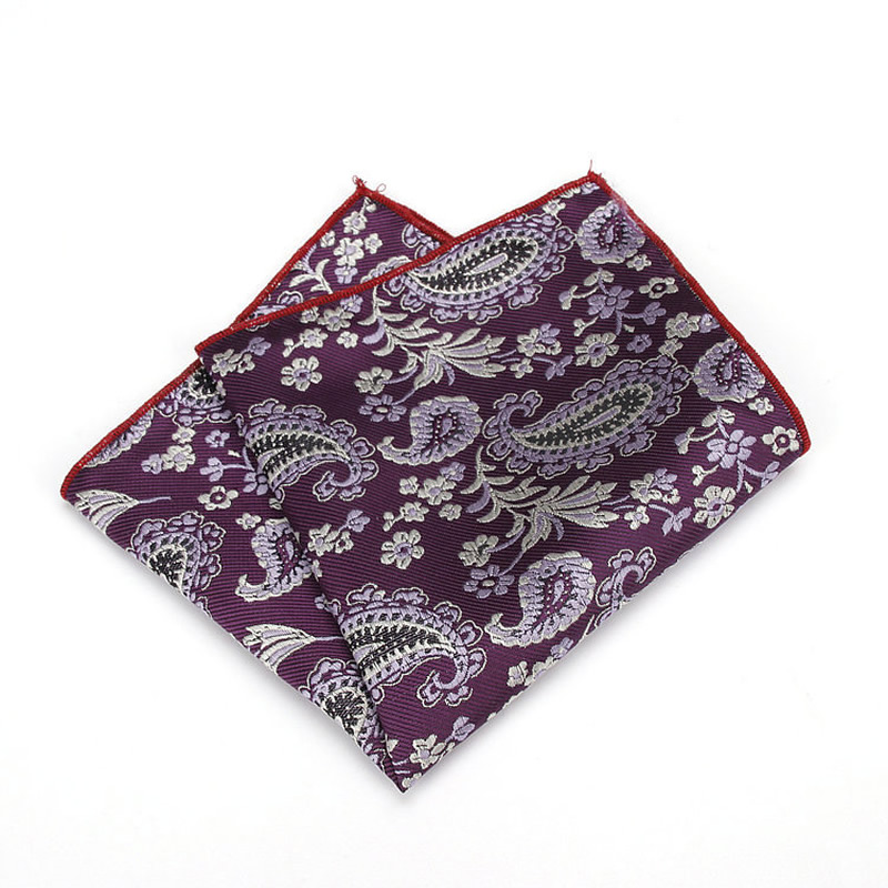 Платок в карман пиджака пурпурный пейсли описание: Материал - Хлопок, Размеры - 22 см. х 22 см., Страна производства - Турция;