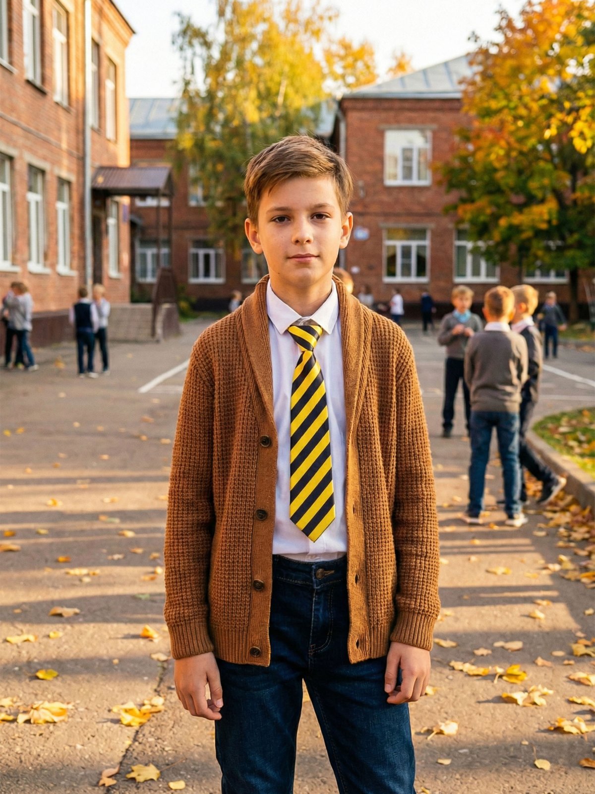 Описание Галстук детский на резинке атласный черно-желтый в диагональную полоску: Размер - Длина: 30 см, Ширина: 6 см, Цвет - Черный, желтый, Страна производитель - Россия;