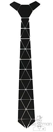 Галстук HEX треугольники черный описание: Фасон - HEX, Материал - Пластик, Цвет - Черный, Размер - 5,7 см. х 52 см., Страна производства - США.
