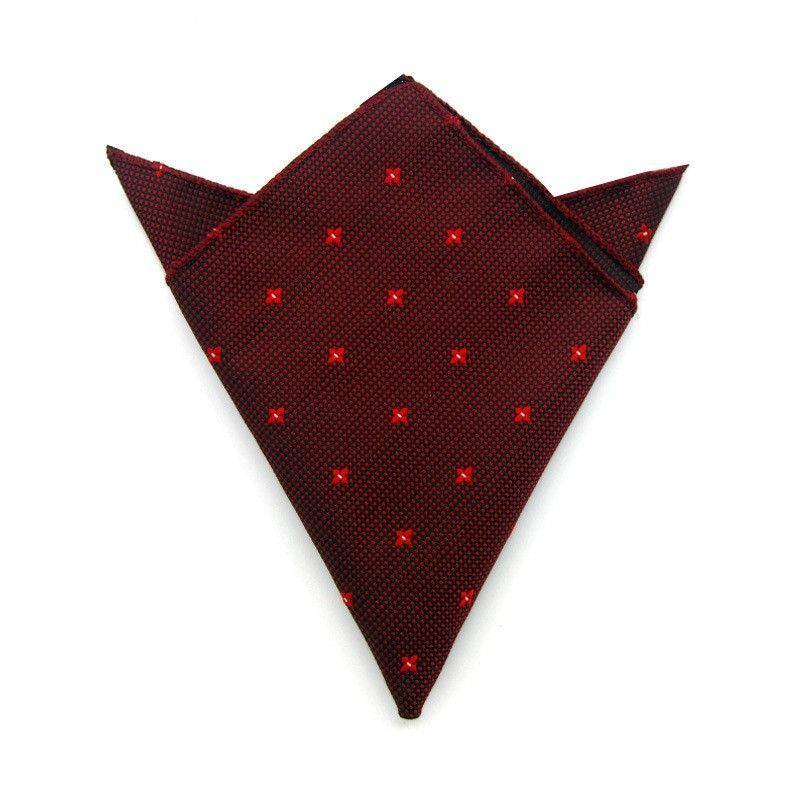 Нагрудный платок бордовый в цветочек описание: Материал - Жаккард, Размеры - 22 см х 22 см, Страна производства - Турция;