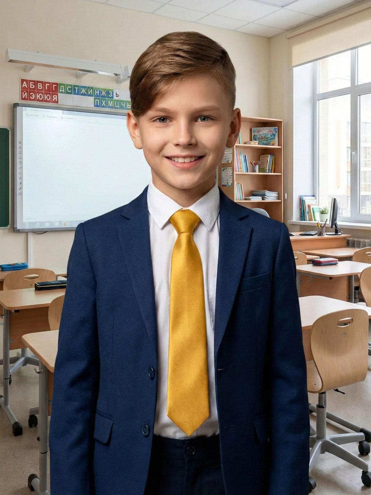 Галстук детский на резинке атласный ярко-желтый купить Описание Галстук детский на резинке атласный ярко-желтый: Размер - Длина: 26 см, Ширина: 6 см, Цвет - Желтый, Страна производитель - Россия;