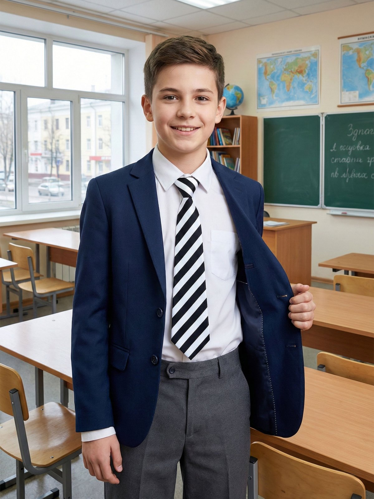 Галстук детский на резинке атласный черно-белый в диагональную полоску купить Описание Галстук детский на резинке атласный черно-белый в диагональную полоску: Размер - Длина: 30 см, Ширина: 6 см, Цвет - Черный, белый, Страна производитель - Россия;