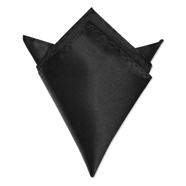Нагрудный платок атласный черный описание: Материал - Полиэстер, Размеры - 20,5 х 20,5 см, Страна производства - Турция;