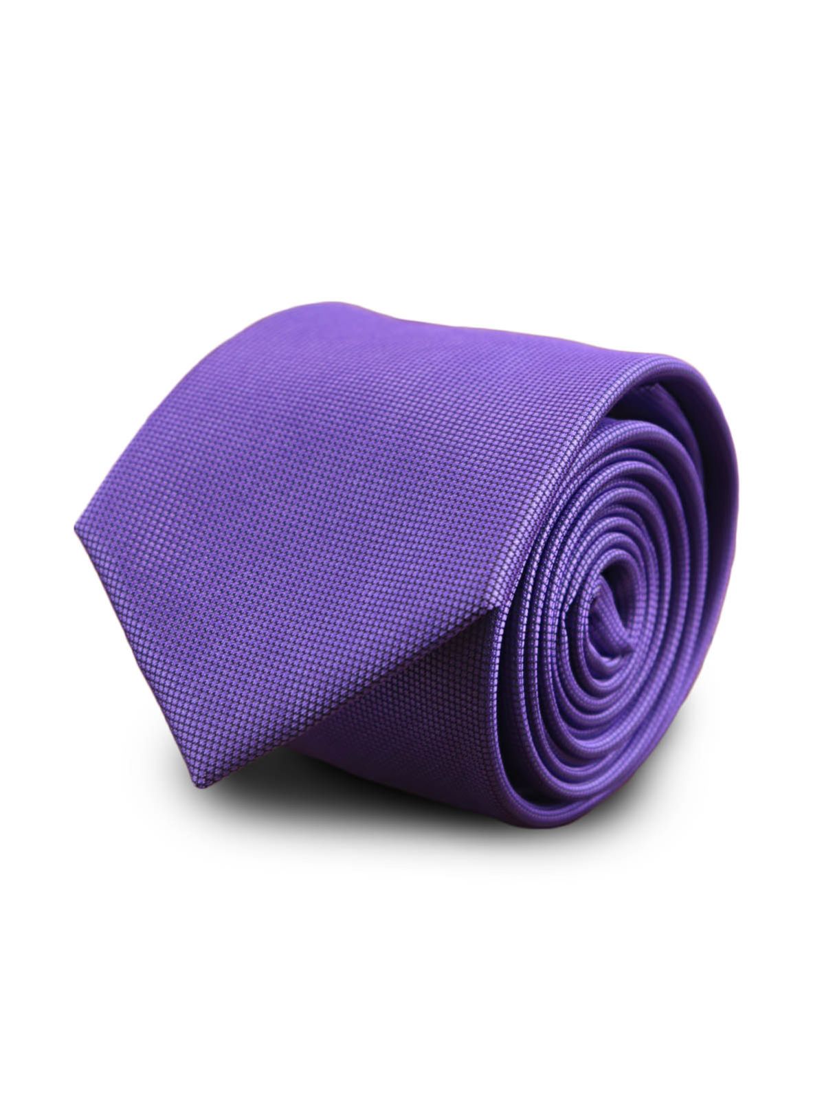 Галстук широкий фиолетовый с клеточной текстурой описание: Фасон - Широкий галстук, Материал - Микрофибра, Цвет - Фиолетовый, Размер - 7 см х 140 см, Страна производства - Турция.