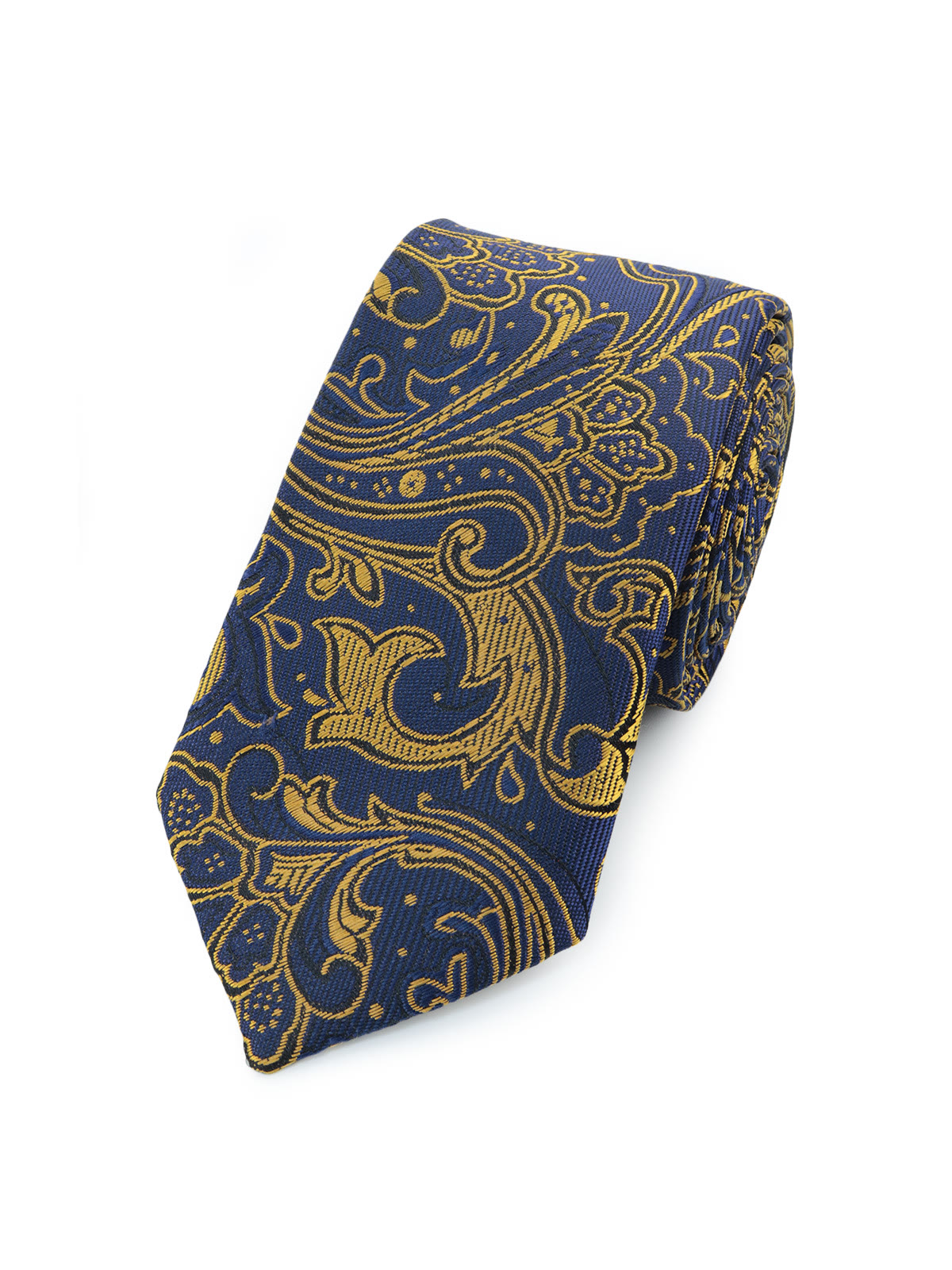 Галстук темно-синий с оранжевым узором пейсли всего за 1 500 руб руб. Галстук темно-синий с оранжевым узором пейсли описание: Фасон - Узкий галстук, Материал - Полиэстер, Цвет - Темно-синий, оранжевый, Размер - 6 см х 140 см, Страна производства - Россия.