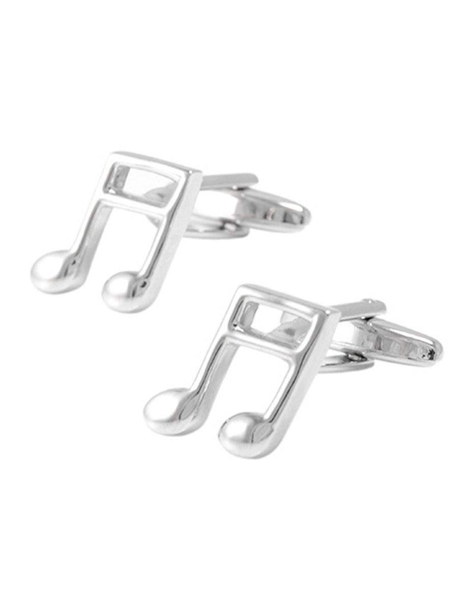 Запонки ноты Запонки ноты, Материал: Ювелирная сталь 316L, Цвет: Стальной, Размеры: 16 мм х 15 мм, общая длина 21 мм, ножка 17 мм, вес: 13 гр., подарочная упаковка бесплатно.