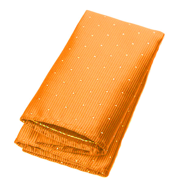 Нагрудный платок в точку оранжевый описание: Материал - Микрофибра, Размеры - 24 см х 24 см, Страна производства - Турция;