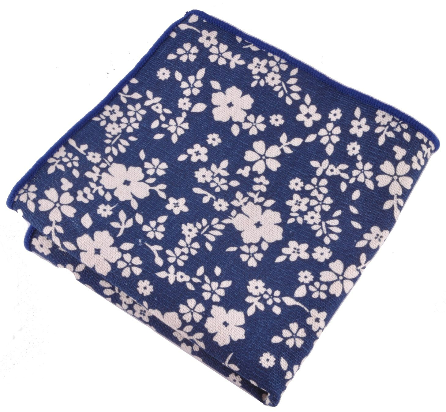 Нагрудный платок синий с цветами описание: Материал - Хлопок, Размеры - 24 см х 24 см, Страна производства - Турция;