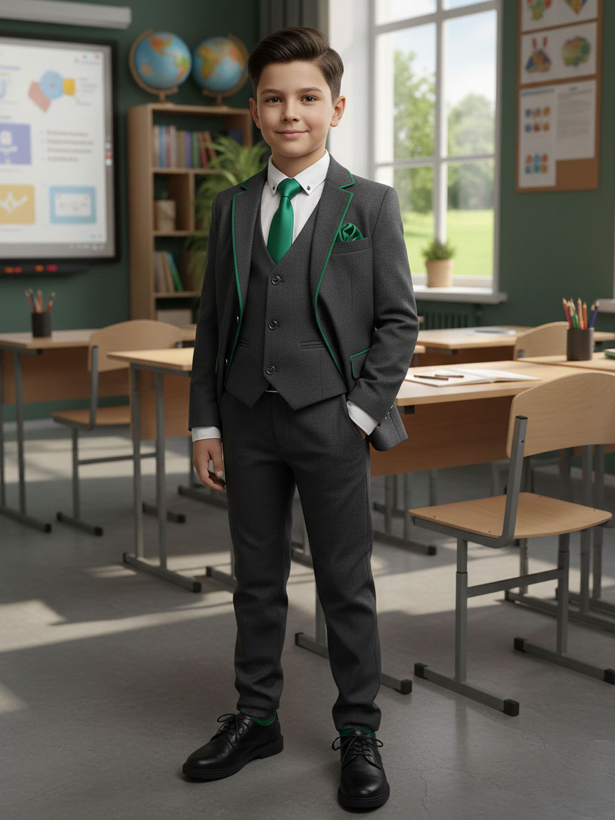 Описание Галстук детский на резинке атласный темно-зеленый (изумрудный): Размер - Длина: 26 см, Ширина: 6 см, Цвет - Темно-зеленый (изумрудный), Страна производитель - Россия;