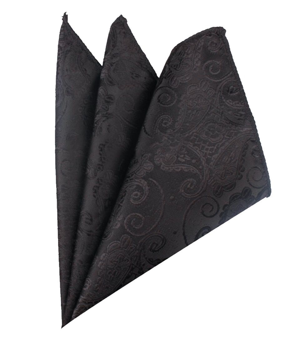 Нагрудный платок черный с узором пейсли описание: Материал - Вискоза, Размеры - 22 см. х 21 см., Страна производства - Китай;