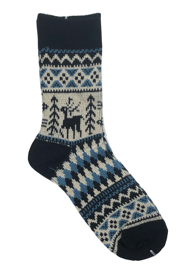 Шерстяные носки в голубую мозайку описание: Состав - Шерсть, Размер - 35-39, Цвет - Серый, голубой, Страна производства - Китай;