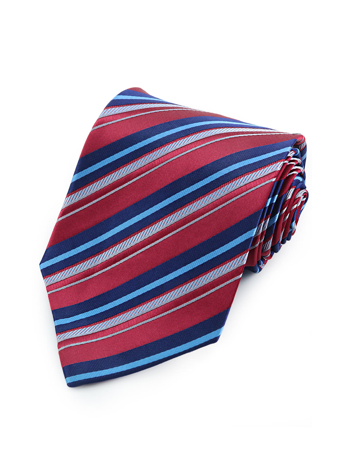 Галстук широкий красный в сине-голубую полоску всего за 1 200 руб руб. Галстук широкий красный в сине-голубую полоску описание: Фасон - Широкий галстук, Материал - Полиэстер, Цвет - Красный, Размер - 8 см х 150 см, Страна производства - Россия.